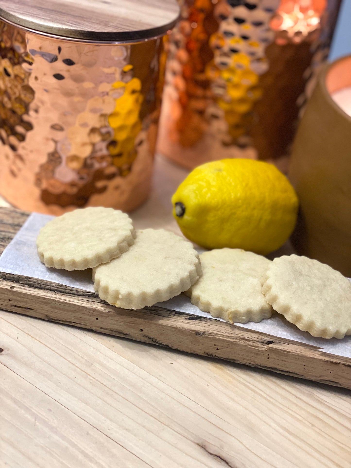 Vegan Lemon Shortbread Cookie Pack (6 or 12)