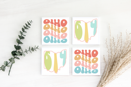 Coaster Set (4) - Ohio & 614